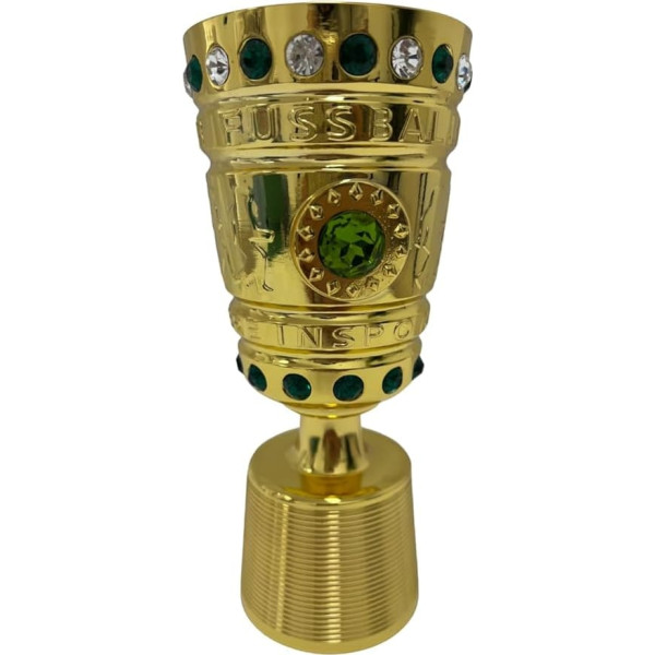 DFB vīriešu futbola trofeja | 70 mm metāls | Vācijas Futbola federācijas oficiālā licence | Dāvanu kaste | Autentiskuma sertifikāts ar hologrammu