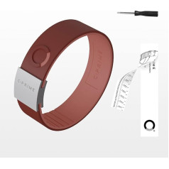 cPRIME NEO Broadline Sports Balance Bracelet Silicone Wristband Energy Wristband Sports Wristband Women Endurance Strength for Sports (Red Wine, Apricot, 8.5 Inch)