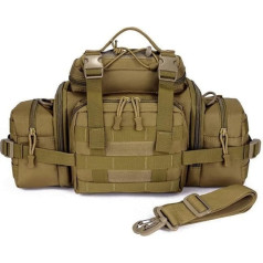 Huntvp taktiskā josta soma Molle 3Way josta soma ūdensizturīgs Bum Bag taktisko Crossbody daudzfunkcionāla josta soma Bumbag militāro sporta ārā skriešanas kempings pārgājieni Trekking