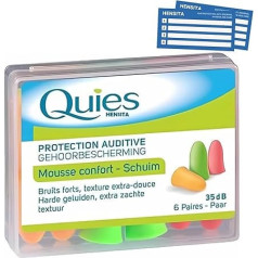 Quies Soft Foam Ohrschutzstöpsel, 35 dB, 6 Paar