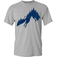 Men's T-Shirt with Forest Fox Design