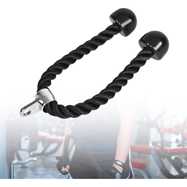 Triceps Rope Pull Down Augstas veiktspējas neilona bicepss sporta zāle Kabeļu mašīnu pielikumi vairākiem piestiprinājumiem Triceps Rope Cable Piestiprinājums Triceps Rope Cable Rokturis Triceps Pull Rope Triceps Bar