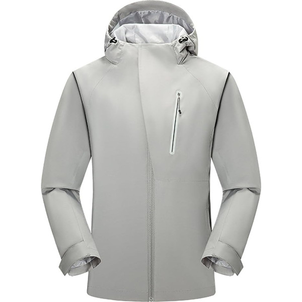 SRZYMJ Coat Vīriešu kostīmu jaka Melna balta pārejas jaka Viegla āra jaka Elpojoša silta softshell jaka Stepēta veste Viegla funkcionāla jaka Parka Ziemas jaka Parka Sports