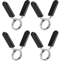 uxcell atsperu klipu apkakles Sporta zāle Svars Bar Barbell Spring Collar Clip Clamp