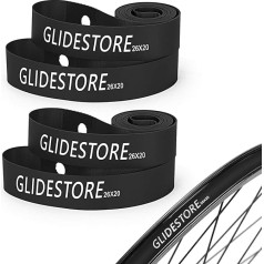 GLIDESTORE loka lente šosejas velosipēdiem, kalnu velosipēdiem, 4 gab., melna