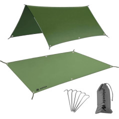 Tents Underlay Waterproof Ground Sheet Tents Groundsheet Tents Underlay Tents Tents Camping Tent brezenta brezenta ar 6 cilpām un 6 tapām Ultralight Small Pack Size Vairāki izmēri kempingam Pārgājieni Pikniks