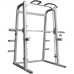 Squat Rack Cage mašīna ar Pull-Down Power Frame Cage Squat Rack ar stieņa turētāju J-Hook Weight Lifting Bar Mājas fitnesa aprīkojums