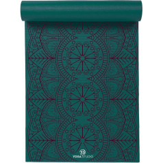 Yoga Studio Designed Yoga Mat - 183cm x 61cm Mandala Mat, 6mm Thick Non-Slip Yoga Mat, Tear Resistant PVC Mat