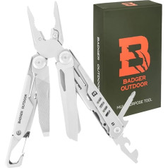 Multitool Badger Outdoor Catch, Multitool nazis, 12-in-1, Kabatas nazis, Multitool, Multitool rīks, Vīriešu dāvanas, Izdzīvošanas aprīkojums, Multitool no nerūsējošā tērauda, Dāvanas vīriešiem