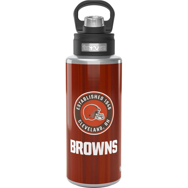 Tervis Cleveland Browns ūdens pudele ar platu kaktiņu 900ml