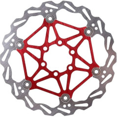 160/180/203 mm kalnu divriteņu tipa peldošā bremžu diska velosipēdu bremžu spilventiņi (203 mm sarkans)