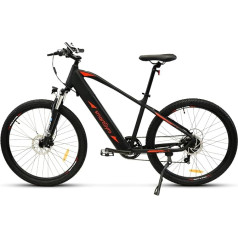 SMARTGYRO eBike Senda Black C - All-road Electric Bicycle, Hydraulic Brake, 7 Shimano Gears, 27.5 Inch Wheels, 36V 10Ah Lithium Battery, 250W Brushless Motor, Range up to 60 km