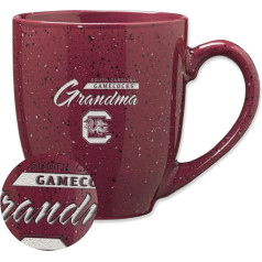 Rico Industries NCAA South Carolina Gamecocks Grandma keramikas kafijas krūze, 473 ml, lāzera gravējums, ar plankumiem