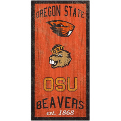 Fan Creations NCAA Oregon State Beavers Unisex Oregonas štata mantojuma komanda 15,2 x 30,5 cm