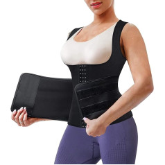 Gotoly Sieviešu novājēšanas josta Fitnesa sviedru josta Waist Cincher Neoprēna pirts josta jostas jostas trimmeris Regulējams vēdera jostas muguras pārsējs Tummy Control Waist Shaper