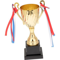 HLUONGTN Spēles Trophy rotaļu komplekts Futbola piederumi Basketbola trofeja Sporta trofeja Plastmasas trofejas bērnu trofejām/dažādas krāsas/26,5X14,5 cm