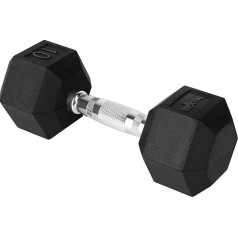 Yes4All 10-30lb sešstūra hanteles Chrome Handle Exercise Fitnesa svara hanteles ar lieljaudas čuguna serdi