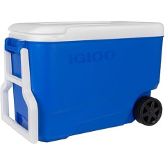 Igloo Wheelie Cool 38 Passive Cool Box Liela, viegla termokase ar riteņiem kempingam, atpūtai, laivām un festivāliem, 36L