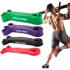 Yarrashop Fitness Band, Resistance Band Set, Pull-Up Band, Theraband Resistance Bands, Gymnastics Band for Strength Training Exercise, Training Band, Fitness, Sport, Rubber Bands, Pilates, Yoga, Home Workout