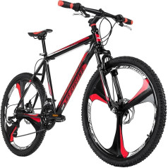 KS Riteņbraukšana kalnu velosipēds Hardtail 26 collu Sharp Black / Red