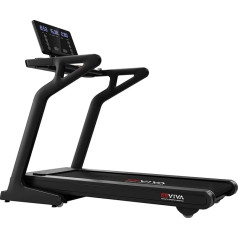 AsVIVA T20 Cardio Pro Runner skrejceļš - mājas trenažieris ar fitnesa datoru, 15% elektroniskais slīpums, 7 HP ekonomisks ātruma motors līdz 20 km/h, pulsa uztvērējs, ieskaitot krūšu siksnu - fitnesa ierīce, salokāms