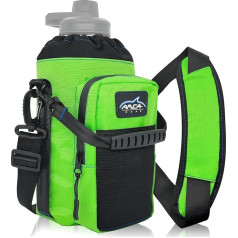 Arca Gear Hydro Tote 6oz izolēta pudele ar rokturi, plecu siksnu, somiņu un divām kabatām - ideāls pudeles piederums (lietus mežu zaļš)