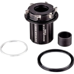 Spank Aizmugurējā brīv riteņa korpuss Hex Shimano HGR Aluminium Anti-Bit + Spacer Aksesuāri MTB Adult Unisex Black Standard