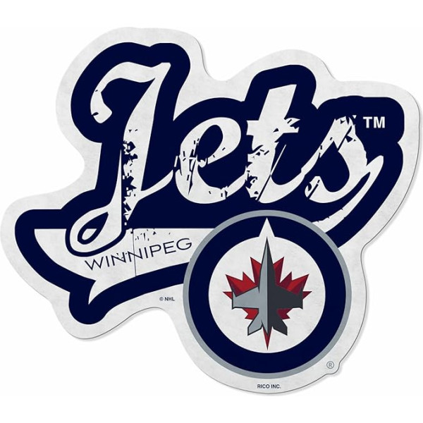 Rico Industries NHL Winnipeg Jets izcīnīta nozīmīte - mājas un dzīvojamās istabas rotājums - mīkstā filca piekaramais materiāls