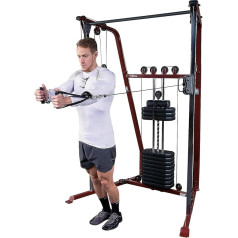 Best Fitness Functional Trainer BFFT10 Kabelzugbrücke, Schwarz, One Size