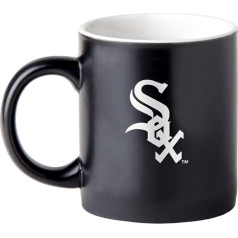 Boelter Brands divu toņu matēts melns kafijas krūzītis MLB komandas logotips ar komandas iekšējo krāsu (Chicago White Sox)