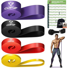 Resistance Bands, Resistance Bands, Fitness Bands for Yoga, Pilates, Training, Physiotherapy, Strength Training for Men and Women