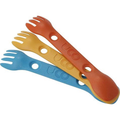 UCO Mini Spork Combo karotes un dakšiņas trauks bērniem, 3 gabali, Classic, 6 collas