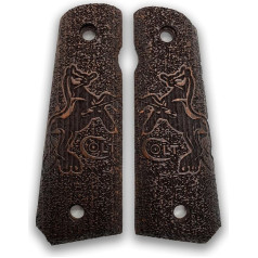 Zib Grips Colt 1911 Handcrafted Walnut Pistol Grip Ars.54 (Colt 1911 - Horse Edition)