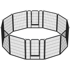 Манеж для щенков Yaheetech 12 частей высотой 100 см, с автоматической блокировкой, складной и компактный, идеально подходит для использования в по