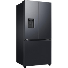 Samsung franču durvju ledusskapis ar saldētavu RF50C530EB1/EF, 178 cm, 495 L, WiFi & SmartThings AI Energy Mode, Twin Cooling+, automātiskais ledus ģenerators, No Frost+, Premium Black Steel