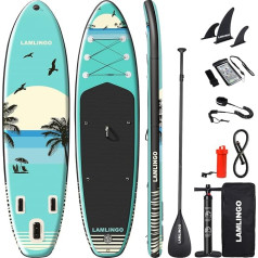 Rolimate 320 x 84 x 16 cm Max 200 kg SUP lenta irklentė, Stand Up Paddle SUP lenta Stand Up Paddling Board Set Standup Paddle Supboard Sportas Irklavimas / kuprinė / ritė Švinas / pavadėlis