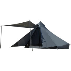 OneTigris Tetra Ultralight Teepee telts 1-2 personām, pārgājienu telts, kempinga telts, ūdensnecaurlaidīga, 3 sezonas, ideāli piemērota kempingam, brīvdabas tūrismam, nometnei ar mugursomu