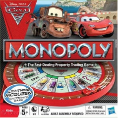 Hasbro Cars 2 Monopols ar monopoliem Rennstreckenspiel