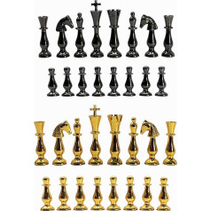 StonKraft Collector Edition Brass Chess Pieces Chess Pieces Chess Pieces Chess Coins Figure Pieces (8.9 cm Classic)