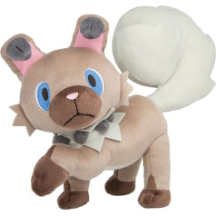 Pokemon T19323 Tomy plīša figūriņa, rotaļlieta Rowlet , Pokemon Rockruff