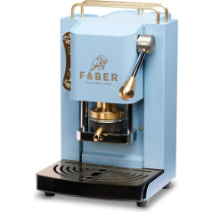 FABER COFFEE MACHINES Model Pro Mini Deluxe Coffee Pod Machine ESE 44 mm Regulējams misiņa spilventiņu spiednis (TURQUOISE)