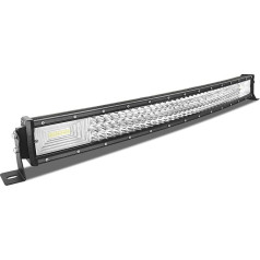 AUXTINGS LED lukturis ar 3 rindām 82 cm 405 W LED darba iegremdējamiem lukturiem ar izliekumu apvidus transportlīdzekļiem ATV AWD SUV 4x4 Pickup, 12V 24V DT savienotājs Ūdensizturīgs