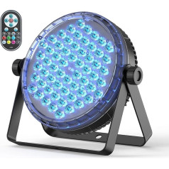 Rtktoup 60 x 2 W LED Par prožektori, RGBW 4 in 1 LED Par starmeši DMX 8CH ar tālvadības pulti, LED skatuves gaismas disko gaisma dīdžeju klubam, disko ballītei, kāzām, Ziemassvētkiem, Halovīnam