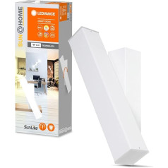 LEDVANCE SUN@HOME WiFi griestu gaisma, balta, 12 W, regulējama, 800 lm, (2200-5000 K), 10,6 x 30,9 cm, viedā sienas un griestu gaisma ar Alexa, Google vai lietotnes vadību, Orbis Wall ar Biorhytmus