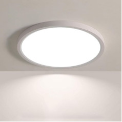 JDONG 36 W LED plakanā griestu gaisma ar tālvadības pulti, ļoti plānā griestu gaisma, apaļa, 4000 K, diametrs 40 cm, balta, plakana griestu gaisma