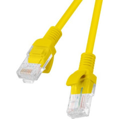 Patchcord cat.5e 0.25m YELLOW fluke pagājis 10-pack