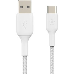 Pīts usb-c usb-a kabelis 3m balts