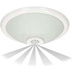 TERRAL, apgaismojuma plafons ar kustības sensoru 360st, 2x40W, E27, IP20, matēts stikls