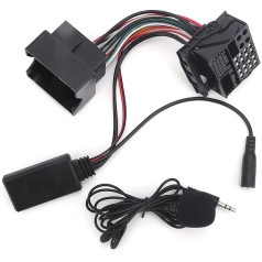 Bluetooth Aux audio adapteris Mūzikas kabeļa modulis Bluetooth 12 Pin AUX adapteris Auto Bluetooth 5.0 AUX adapteris 12 Pin Bluetooth 5.0 AUX audio adapteris ar mikrofonu 59,1 collu kabeļa nomaiņa CD30