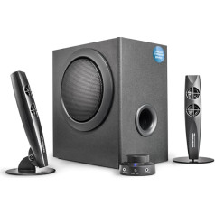 Wavemaster STAX BT 2.1 atskaņošanas sistēma (46 Watt) ar Bluetooth straumēšanas funkciju, paredzēta TV/tableta/martfona/PC (66211) melns (66211)